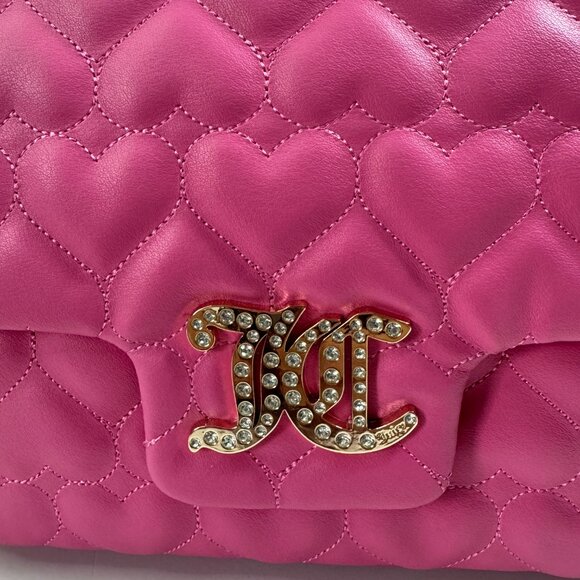 JUICY COUTURE BRIGHTER THAN A DIAMOND SHOULDER BAG JUICY PINK - Picture 3 of 10
